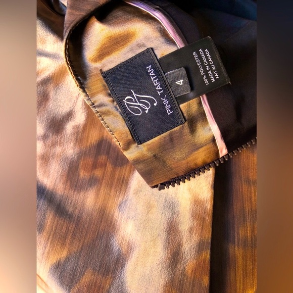 Pink Tartan Skirt (Retail $195) size 4 Animal Print Pleated Mini Skirt NWOT - Picture 4 of 4